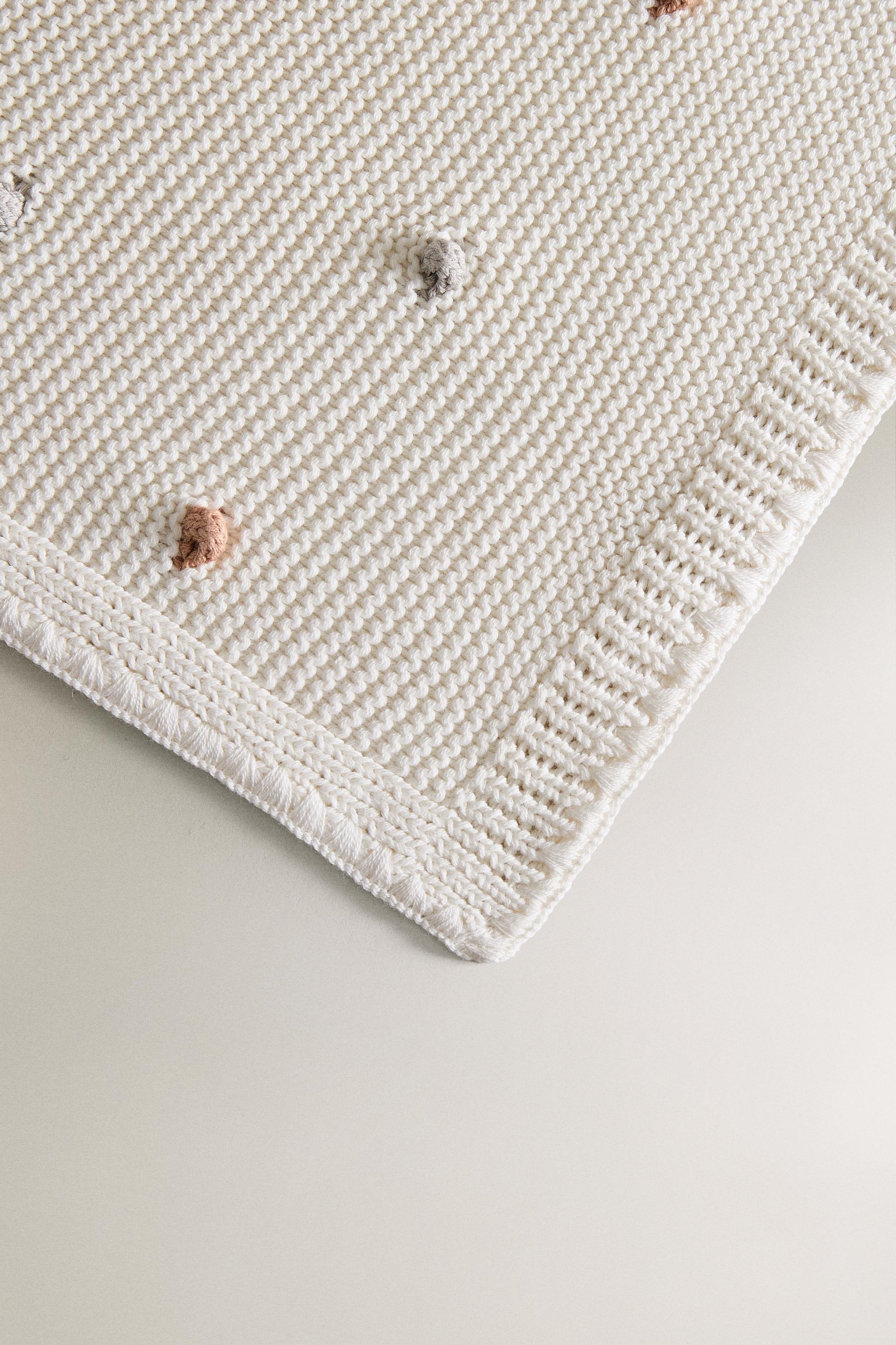 COUVERTURE BÉBÉ TRICOT